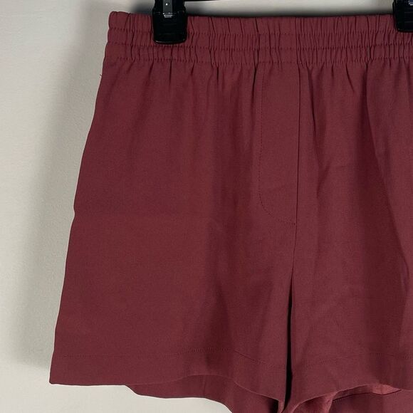 Aritzia Babaton Elastic Waistband Pull-On Shorts Crepe Size Small - Picture 2 of 8